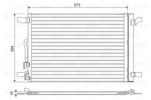 Condensator, climatizare (814301 VALEO) AUDI,SEAT,SKODA,VW