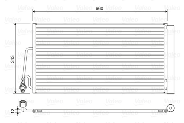 Condensator climatizare 814409 VALEO