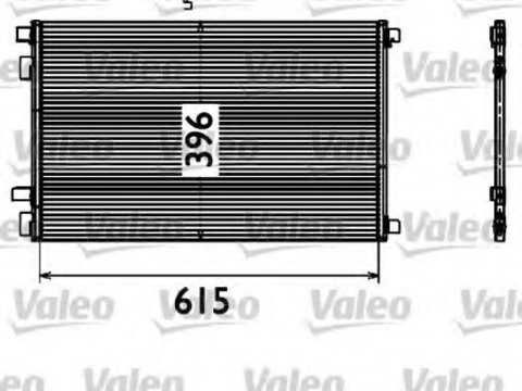 Condensator climatizare 817608 VALEO pentru Renault Megane Renault ScEnic Renault Grand