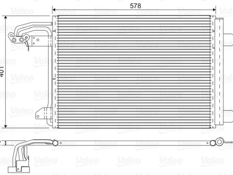 Condensator, climatizare (817777 VALEO) AUDI,SEAT,SKODA,VW
