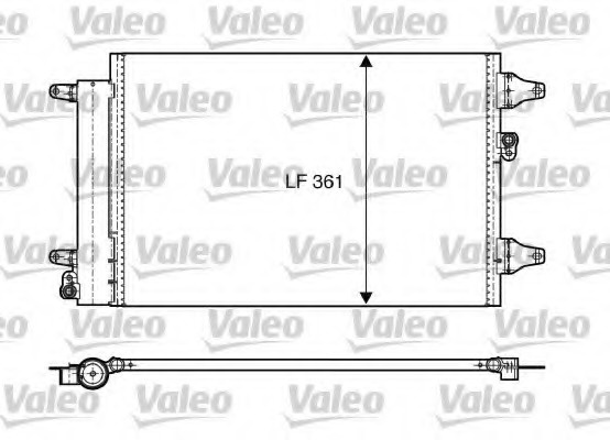 Condensator climatizare 818004 VALEO pentru Vw Sharan Ford Galaxy Seat Alhambra