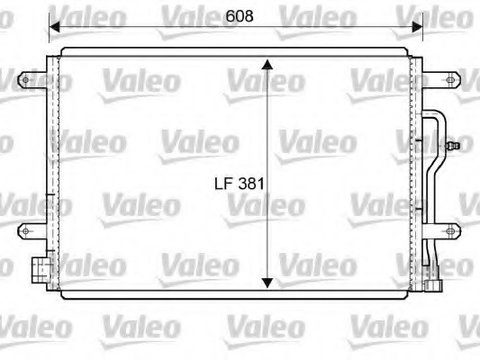 Condensator climatizare 818190 VALEO pentru Audi A4 Seat Exeo