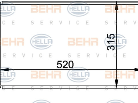 Condensator, climatizare (8FC351038214 HELLA) BMW