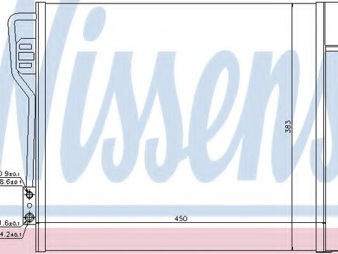 Condensator climatizare 940185 NISSENS