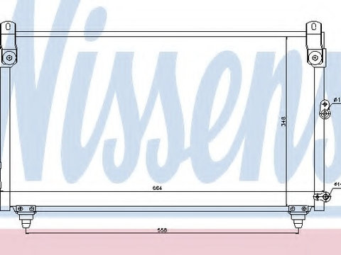 Condensator climatizare 940191 NISSENS