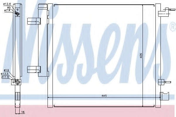 Condensator climatizare 940247 NISSENS pentru Chev