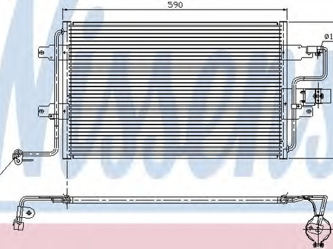 Condensator climatizare 94310 NISSENS pentru Audi A3 Skoda Octavia Vw Golf Audi Tt Vw Bora Vw Jetta Seat Toledo Seat Leon