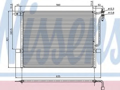 Condensator climatizare 94431 NISSENS pentru Bmw Seria 3 Bmw Z4