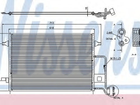 Condensator climatizare 94592 NISSENS pentru Vw Passat Skoda Superb