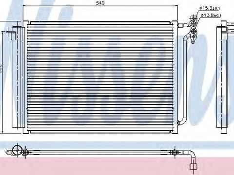Condensator climatizare 94605 NISSENS pentru Bmw X5