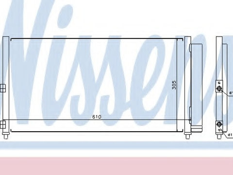 Condensator climatizare 94727 NISSENS pentru Fiat Doblo Fiat Idea Fiat Punto