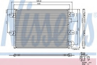 Condensator climatizare 94764 NISSENS pentru Bmw S