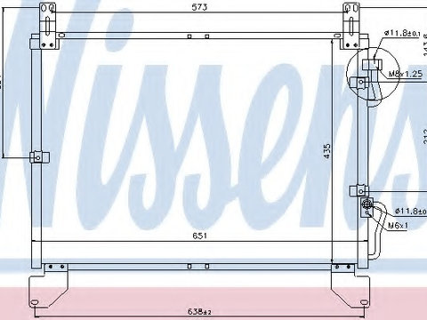 Condensator climatizare 94861 NISSENS pentru Daewoo Rexton