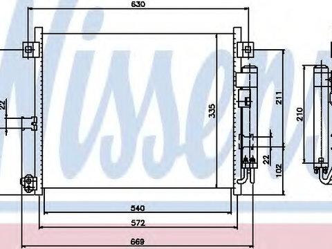 Condensator climatizare 94949 NISSENS pentru Mazda Mx-5