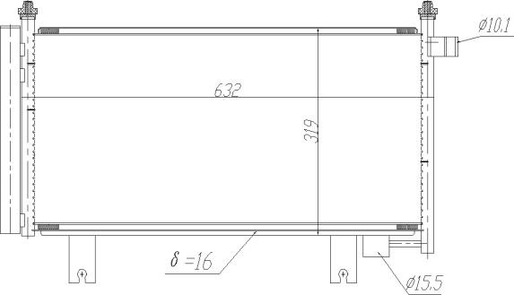 Condensator. climatizare Ac- condenser with dryer FIAT SEDICI SUZUKI SX4 2.0 d 06.06- FIAT SEDICI (FY_), Crossover, 06.2006 - 10.2014 NRF 350473