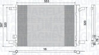 Condensator. climatizare Ac- condenser with dryer 