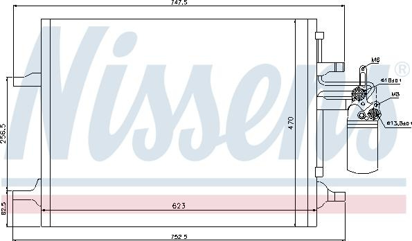 Condensator. climatizare Ac- condenser with dryer fits. VOLVO S60 II S80 II V60 I V70 III XC60 I XC70 II 1.5-3.2 05.08-12.18 VOLVO S60 II (134), Sedan, 04.2010 - Nissens 940159
