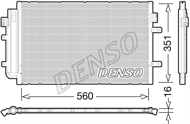 Condensator climatizare AC Denso, IVECO DAILY, 09.