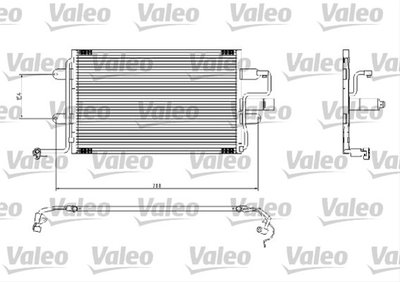 Condensator climatizare AC OEM/OES (Valeo), AUDI A