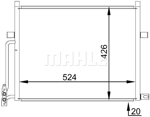 Condensator, climatizare (AC234001S BEH MAH) ALPINA,BMW,BMW (BRILLIANCE)