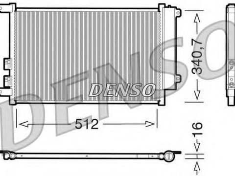 Condensator, climatizare ALFA ROMEO 147 (937) - DENSO DCN01010