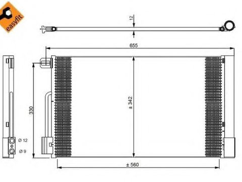 Condensator, climatizare ALFA ROMEO 4C SPIDER (960_, 960) (2014 - 2020) NRF 35777