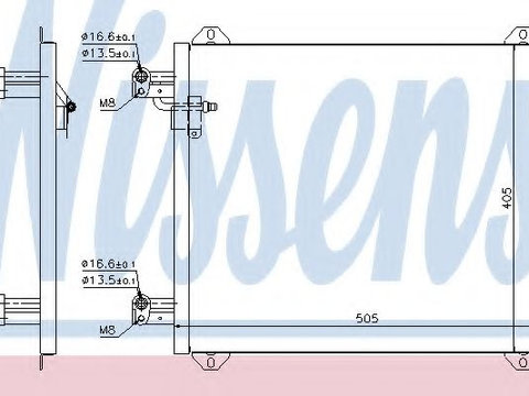 Condensator, climatizare AUDI A2 (8Z0) (2000 - 2005) NISSENS 94584