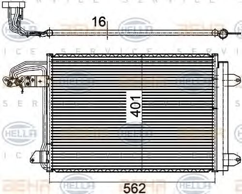 Condensator climatizare AUDI A3 Cabriolet (8P7) - Cod intern: W20088639 - LIVRARE DIN STOC in 24 ore!!!