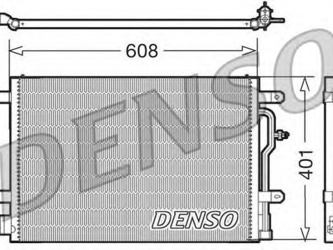 Condensator, climatizare AUDI A4 (8E2, B6) (2000 - 2004) DENSO DCN02012 piesa NOUA