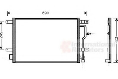 Condensator, climatizare AUDI A4 (8E2, B6) (2000 -