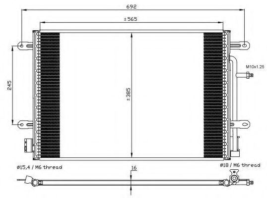 Condensator, climatizare AUDI A4 (8K2, B8) (2007 - 2015) NRF 35560 piesa NOUA