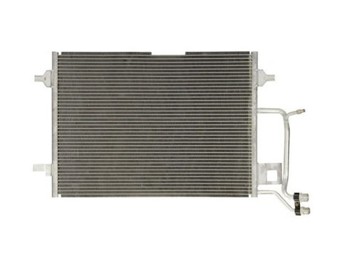 Condensator climatizare Audi A4 (B5), 01.1995-11.2000, motor 1.8 T, 110 kw, 2.6 V6, 110 kw, A4 (B5), 07.2000-11.2000, motor 1.6, 75 kw benzina, full aluminiu brazat, 607 (575)x406x16 mm, fara filtru uscator