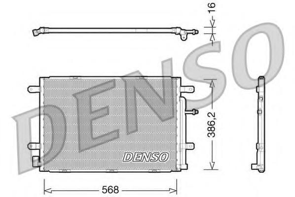 Condensator, climatizare AUDI A4 Cabriolet (8H7, B6, 8HE, B7), AUDI A4 limuzina (8EC, B7), AUDI A4 Avant (8ED, B7) - DENSO DCN02019