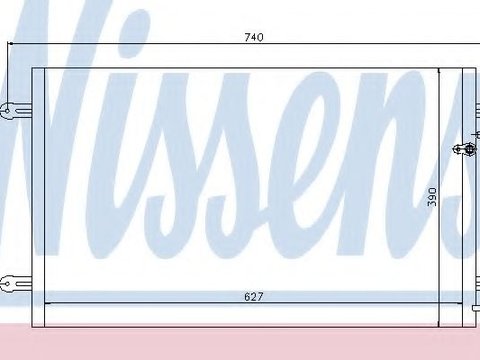 Condensator, climatizare AUDI A6 (4F2, C6) (2004 - 2011) NISSENS 94695 piesa NOUA