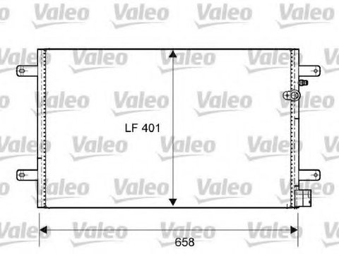 Condensator, climatizare AUDI A6 Allroad (4FH, C6) (2006 - 2011) VALEO 814004