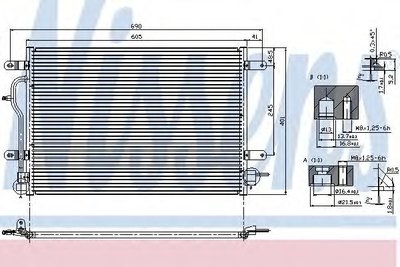 Condensator, climatizare AUDI A6 Avant (4B5, C5) (