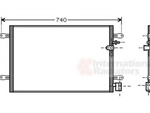 Condensator, climatizare AUDI A6 Avant (4F5, C6) (2005 - 2011) VAN WEZEL 03005237 piesa NOUA