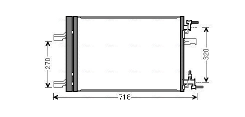 Condensator, climatizare AVA QUALITY COOLING OLA55