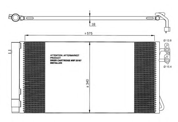 Condensator climatizare BMW 1 cupe (E82) - Cod intern: W20139187 - LIVRARE DIN STOC in 24 ore!!!
