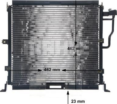 Condensator, climatizare BMW 3 - III (E36), Compartiment, 10.1991 - 05.1999 MAHLE AC 179 000S