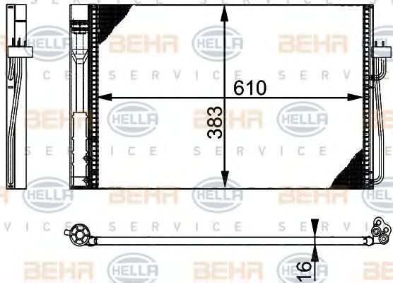 Condensator climatizare BMW 5 (E60) - Cod intern: W20088653 - LIVRARE DIN STOC in 24 ore!!!