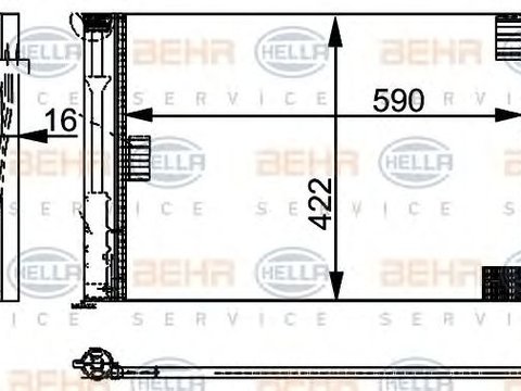 Condensator climatizare BMW 6 (E63) - Cod intern: W20088652 - LIVRARE DIN STOC in 24 ore!!!