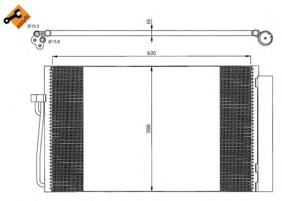 Condensator climatizare BMW E60 5/7 02- - Cod intern: W20139208 - LIVRARE DIN STOC in 24 ore!!!