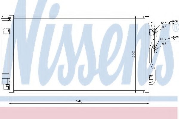 Condensator, climatizare BMW Seria 2 Cupe (F22, F87) (2013 - 2016) NISSENS 940236 piesa NOUA