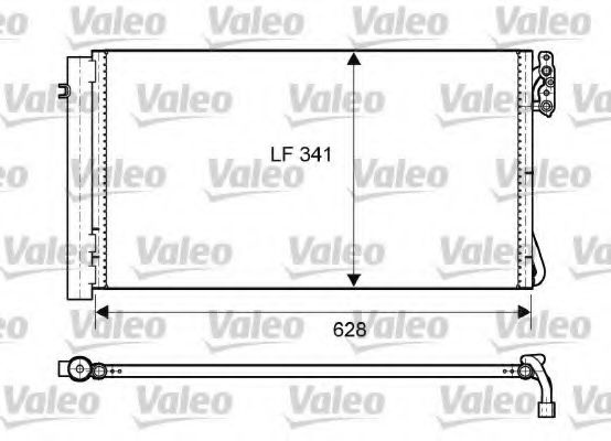 Condensator, climatizare BMW Seria 3 Touring (E91) (2005 - 2012) VALEO 814012 piesa NOUA