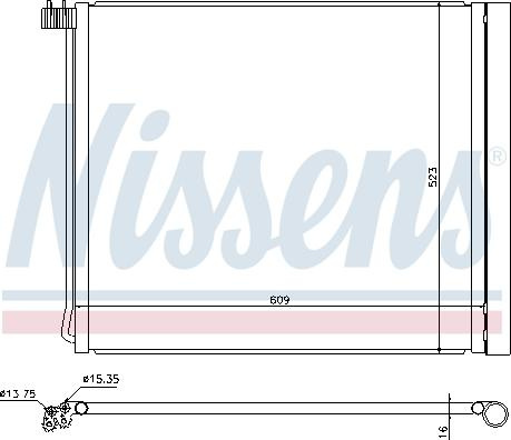 Condensator, climatizare BMW X5 - III (F15, F85), Crossover, 08.2013 - 07.2018 Nissens 940339