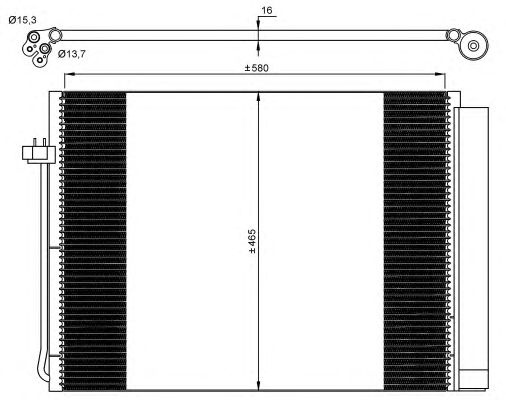 Condensator climatizare BMW X6 (E71, E72) - Cod in