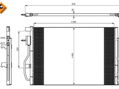 Condensator climatizare CHEVROLET AVEO limuzina (T300) - Cod intern: W20088287 - LIVRARE DIN STOC in 24 ore!!!