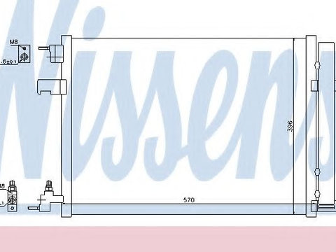 Condensator, climatizare CHEVROLET CRUZE (J300) (2009 - 2016) NISSENS 940134 piesa NOUA