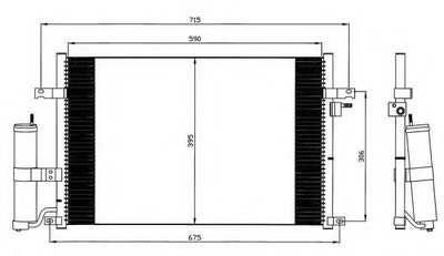 Condensator, climatizare CHEVROLET LACETTI (J200) 